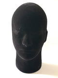 BLACK VELVET STYROFOAM DISPLAY HEAD
