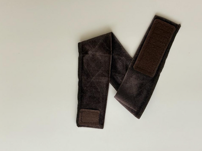 BROWN VELVET VELCRO WIG GRIP