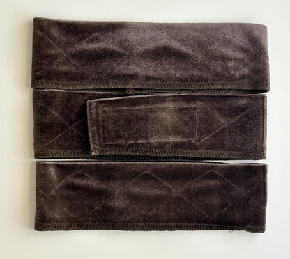 BROWN VELVET VELCRO WIG GRIP